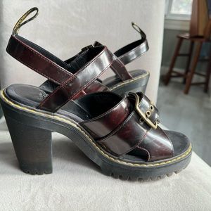 Dr. Marten Granek high heel sandal Black Cherry size 42 EU / 10 US gently used